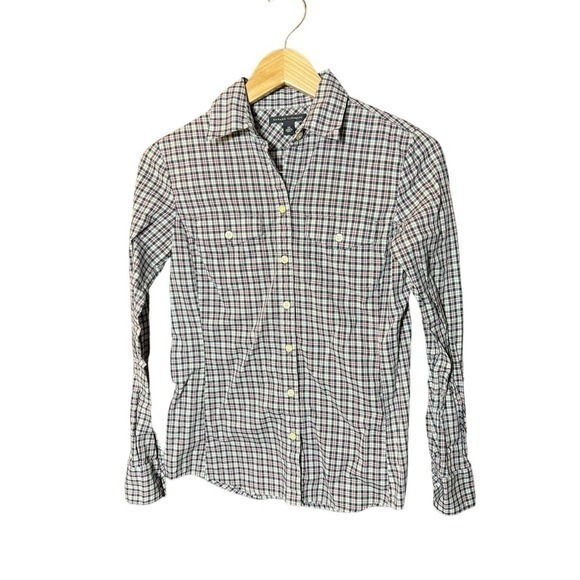 Banana Republic Plaid Button-up Women’s‎ Long Sleeve XL - Picture 1 of 3